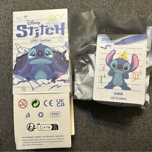 Pop Mart Little Emotions Stitch Confirmed Blind Box All Smiles Party Hat